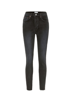 Re/Done High-rise ankle crop skinny jeans