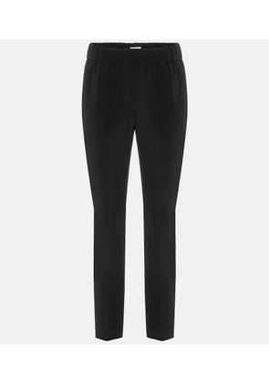 Brunello Cucinelli Silk-blend cropped pants