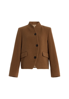 House of Dagmar Short Curved Wool-Blend Jacket - Moda Operandi