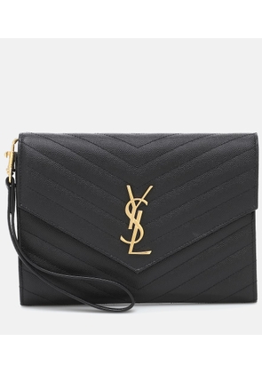Saint Laurent Cassandre matelasse leather clutch