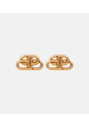 Balenciaga BB XS gold-plated stud earrings
