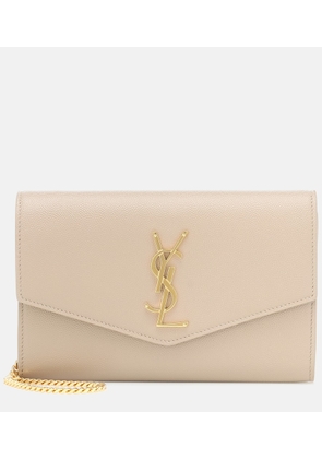 Saint Laurent Uptown leather wallet on chain