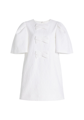 Carolina Herrera Bow-Detailed Mini Dress - Moda Operandi