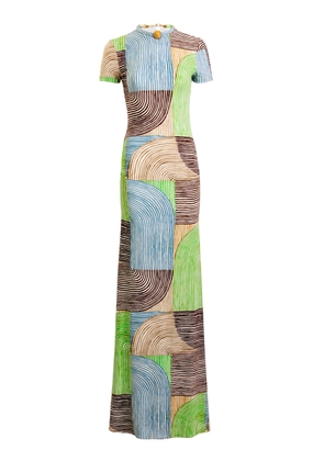 Silvia Tcherassi Yara Patchwork Maxi Dress - Moda Operandi