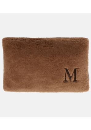 Max Mara Monogrammed teddy cushion