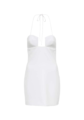 Monot Halterneck crepe minidress