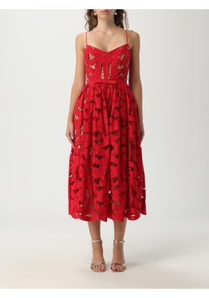 Dress SELF-PORTRAIT Woman color Red