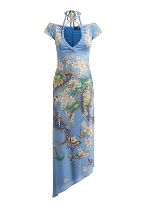 Etro Off-The-Shoulder Jersey Midi Dress - Moda Operandi