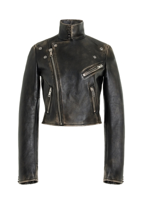 Prada Leather Biker Jacket - Moda Operandi