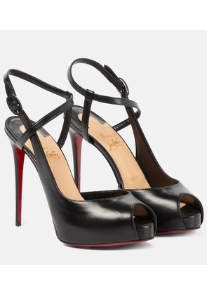 Christian Louboutin Jenlove Alta 120 leather peep-toe pumps