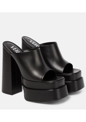 Versace Leather platform sandals
