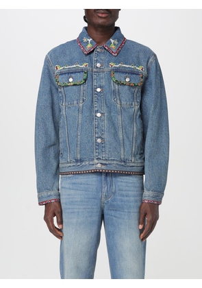 Jacket VALENTINO Men color Gnawed Blue
