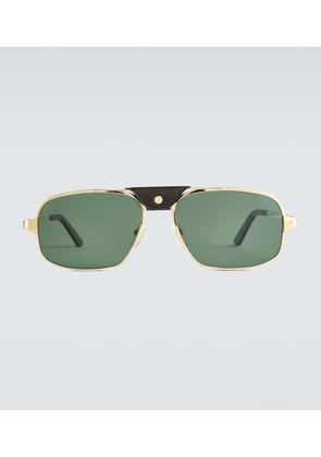 Cartier Eyewear Collection Rectangle-frame acetate sunglasses