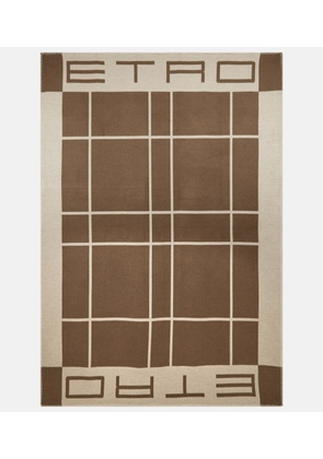 Etro Jacquard silk throw