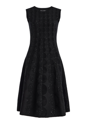 Oscar de la Renta Stretch-Cotton Jacquard Dress - Moda Operandi