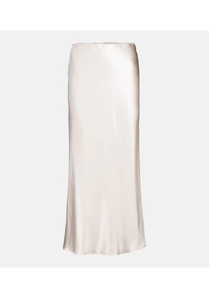 Dorothee Schumacher Sense of Shine silk satin midi skirt