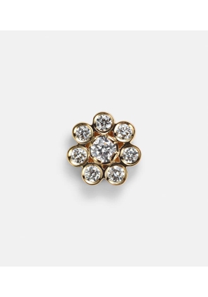 Sophie Bille Brahe Bellis single 18kt yellow gold earring with diamonds