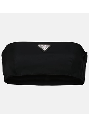 Prada Logo Re-Nylon bandeau top