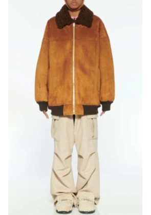 Miu Miu Shearling-Trimmed Jacket - Moda Operandi