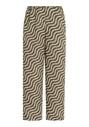 YAITTE Fiji Printed Satin Pants - Moda Operandi