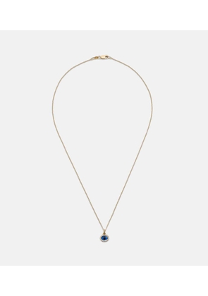 Ileana Makri Mini Oval Eye 18kt gold necklace with diamonds