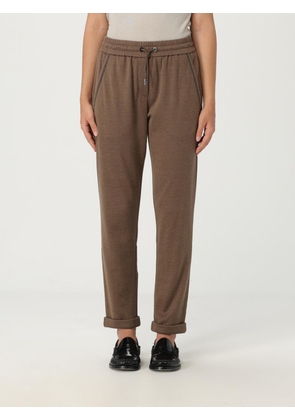 Pants BRUNELLO CUCINELLI Woman color Brown