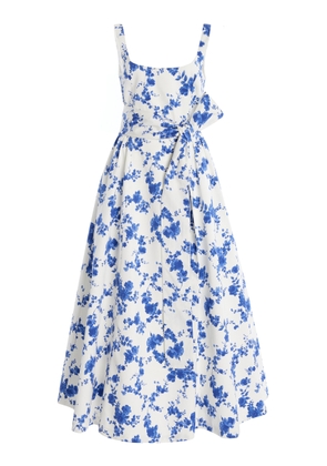 Carolina Herrera Sash-Detailed Stretch-Cotton Midi Dress - Moda Operandi