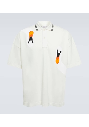 JW Anderson Printed polo cotton shirt