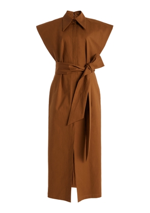 Carolina Herrera Stretch-Cotton Midi Shirt Dress - Moda Operandi
