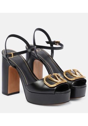 Valentino Garavani VLogo leather platform sandals