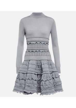Alaia Crinoline virgin wool minidress