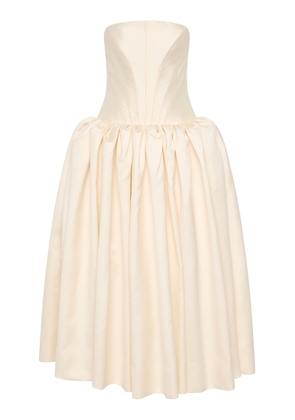 Rachel Gilbert Kenny Strapless Silk-Wool Gown - Moda Operandi
