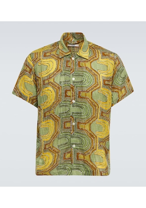 Bode Disco Tinsel embroidered shirt