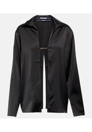 Jacquemus La Chemise Notte satin shirt
