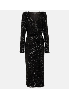 Rotate Sequined maxi dress