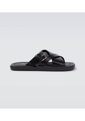 Prada Brushed leather sandals