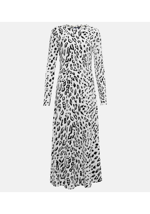 Polo Ralph Lauren Leopard-print wool-blend maxi dress