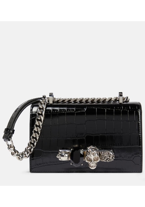 McQueen Jewelled Satchel Small leather crossbody bag