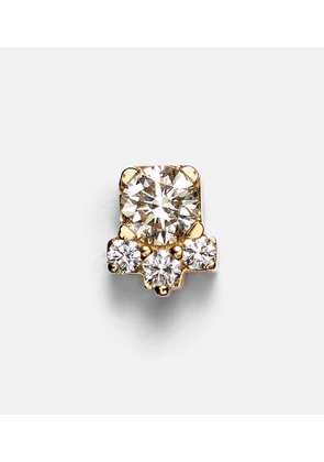 Sophie Bille Brahe River Trois 18kt gold single earrings with diamonds