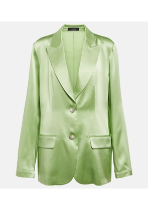 Joseph Moxon silk satin blazer