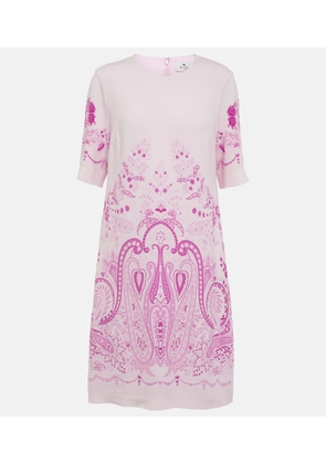 Etro Printed shift minidress
