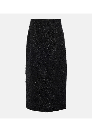 The Row Boucle wool maxi skirt