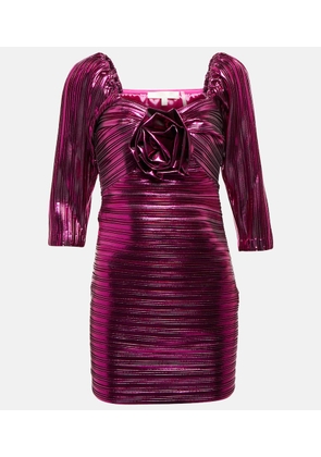 LoveShackFancy Thompson lame minidress