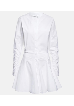 Alaia Cotton poplin minidress