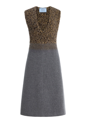 Prada Knit and Wool Midi Dress - Moda Operandi