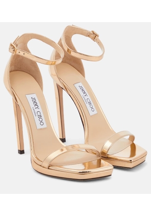 Jimmy Choo Alva metallic leather sandals