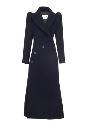 ALAÏA Curved Virgin Wool Coat - Moda Operandi