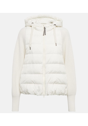 Brunello Cucinelli Wool and cashmere-blend knit jacket