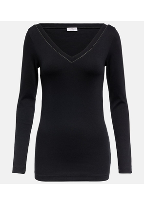 Brunello Cucinelli Cotton-blend top