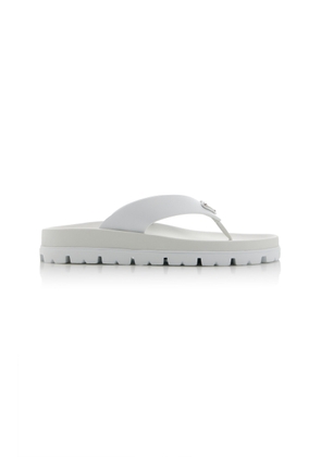 Prada Leather Flip-Flop Sandals                - Moda Operandi